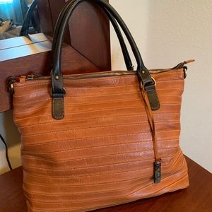 IL Duca Italian Leather Hobo Tote Bag